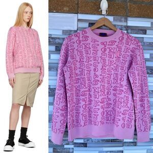Marc Jacobs Pink Heaven By Marc Jacobs Scribblez Sweater XS